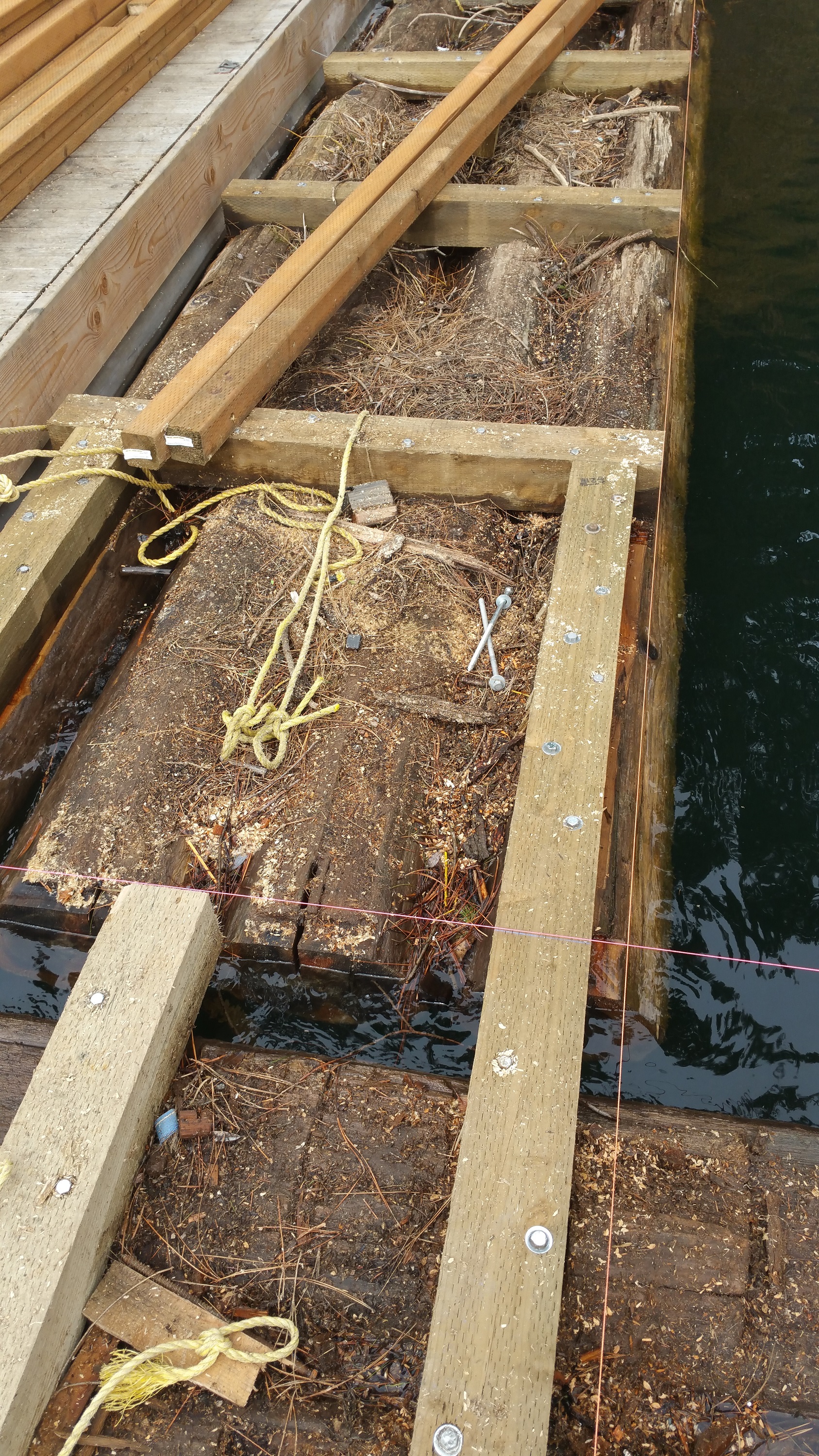 Cedar-Float-Log-T-Dock