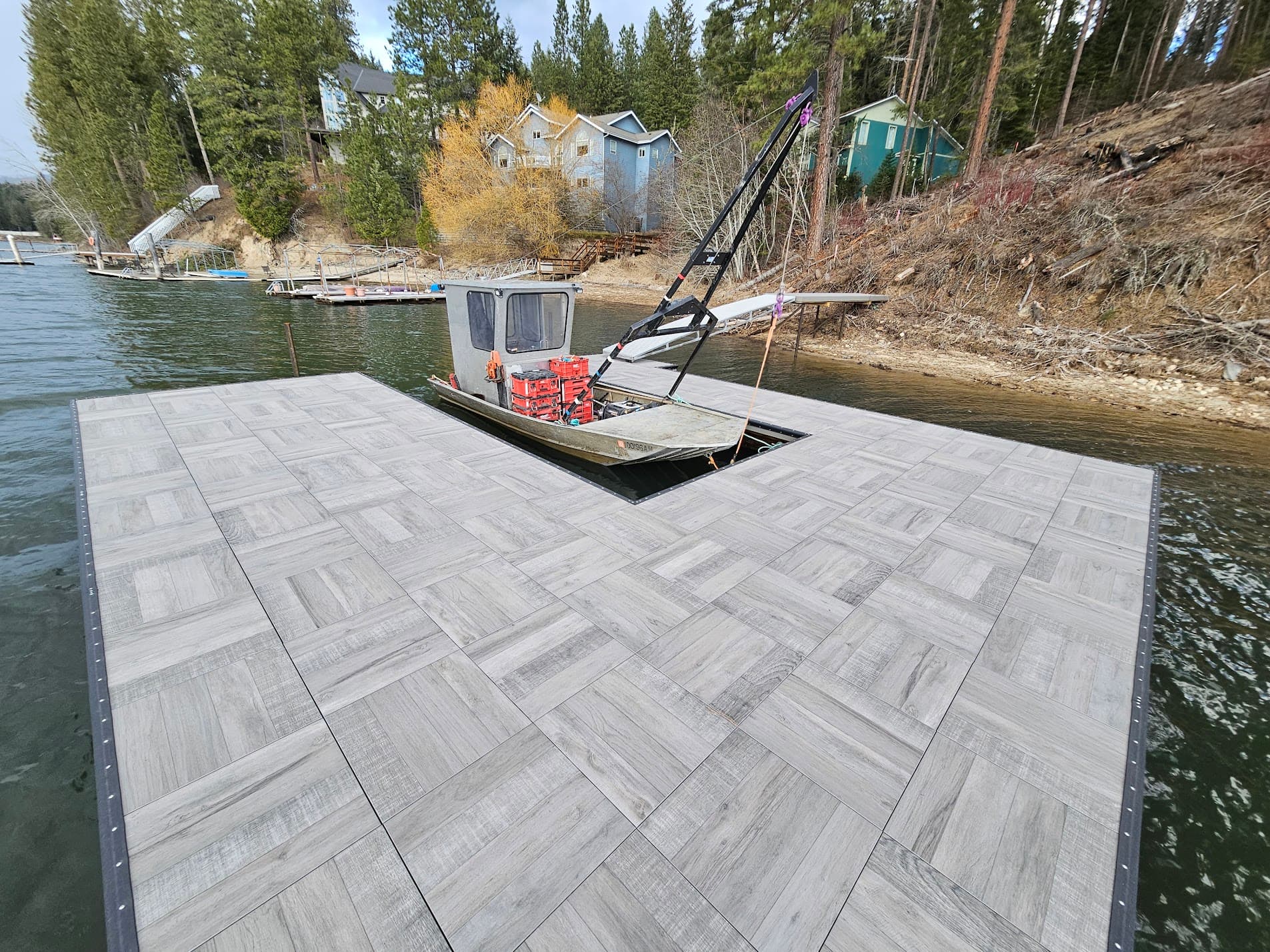 Porcelain tile decking — Coeur d'Alene